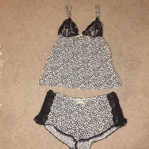 Victoria’s Secret Leopard Print Pajama Set